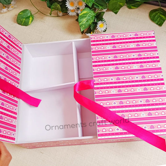 Pink Heart Hamper Box